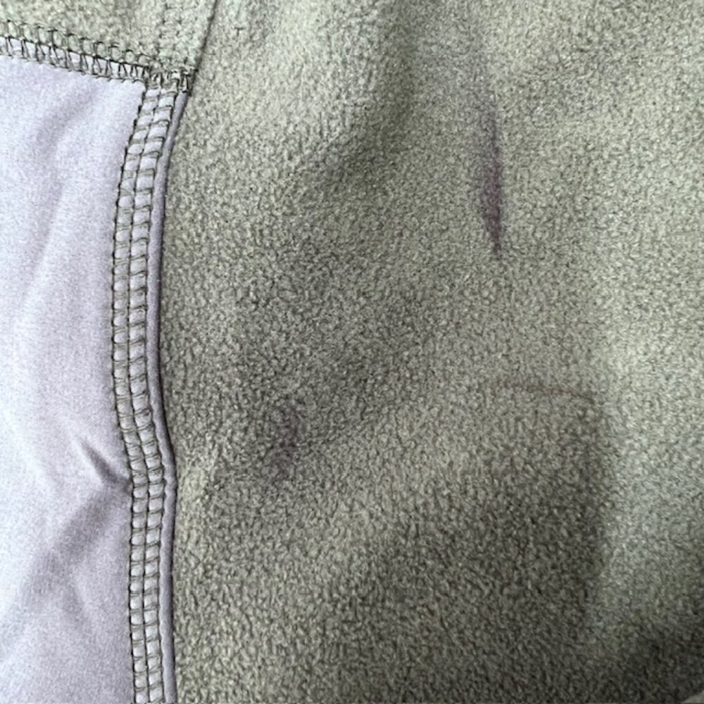 Vintage Timberland  Fleece Sweater Pull Over Zip 1/4  Olive XXL/TTG (31) - Picture 8 of 9